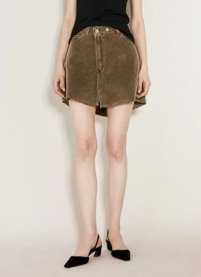Our Legacy Cover Mini Skirt In Brown