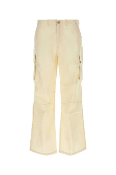 OUR LEGACY OUR LEGACY CREAM COTTON BLEND MOUNT CARGO PANT