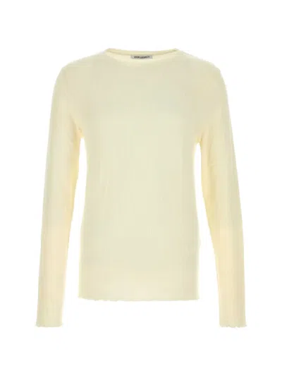 Our Legacy Cream Cotton Blend T-shirt In Multi
