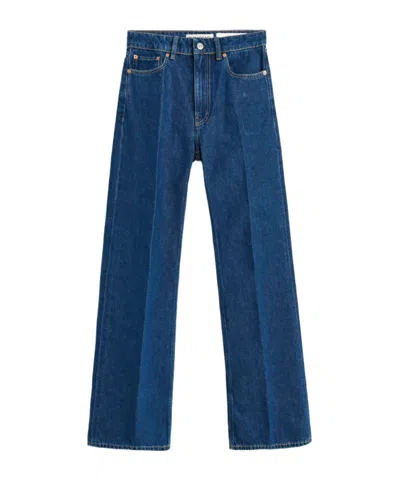 Our Legacy Creased Boot-cut Jeans In Blue