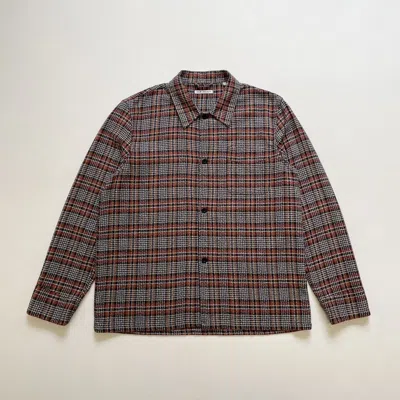 Pre-owned Our Legacy Crepe Tweed Check Flannel Box Shirt In Multi