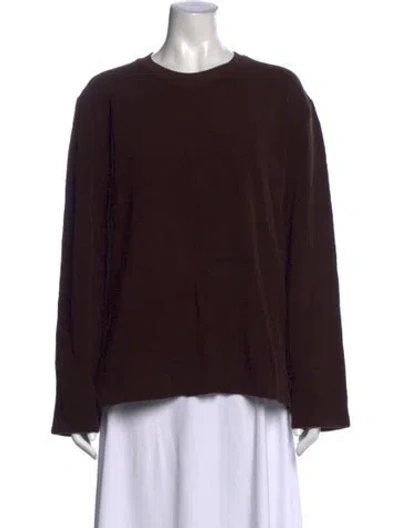 Pre-owned Our Legacy Crew Neck Long Sleeve Top In Brown