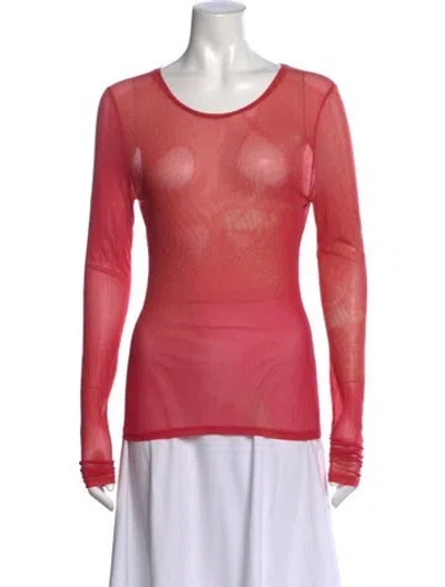Pre-owned Our Legacy Crew Neck Long Sleeve Top In Pink