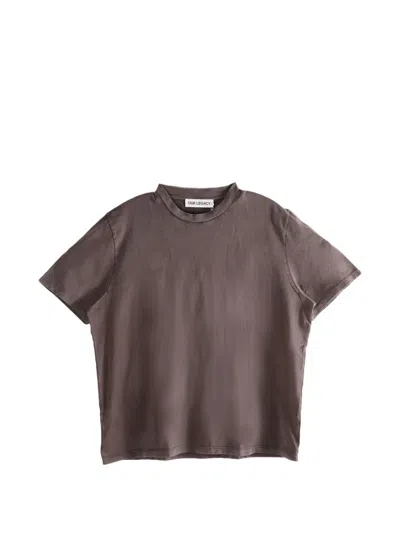 Our Legacy Crew Neck Short-sleeve T-shirt In Brown