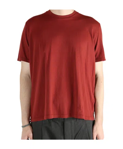 Our Legacy Crew Neck T-shirt In Red