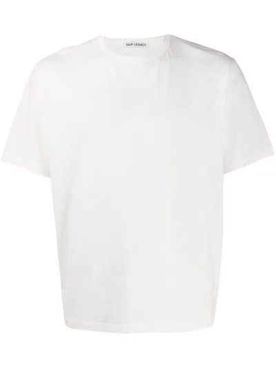OUR LEGACY CREWNECK T-SHIRT  MEN WHITE