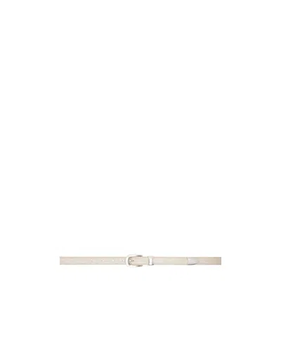 Our Legacy Croc Pin Buckle Belt In White