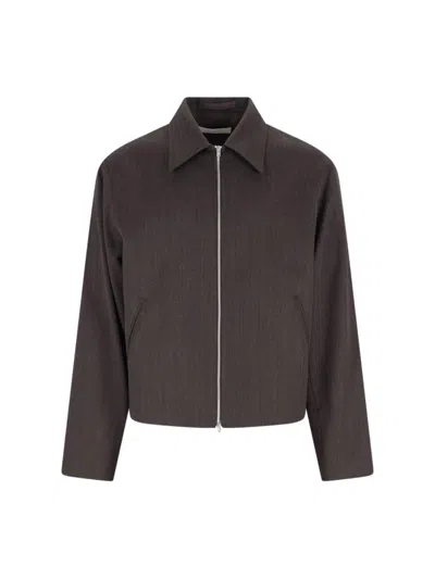 OUR LEGACY CROP "HAVANA" JACKET - BROWN