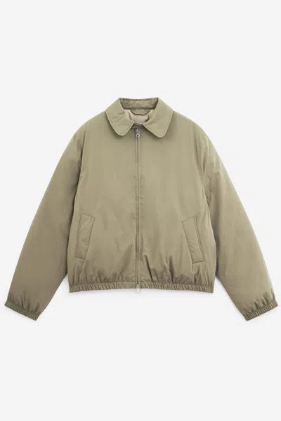 Our Legacy Cropped Avenue Puffa Jacket In Gray