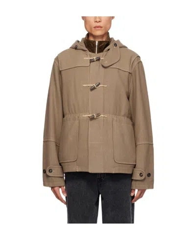 Our Legacy Cropped Duffel Jacket In Brown