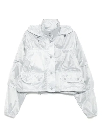 Our Legacy Cropped Exhale Puffa Jacket In Matte Cream