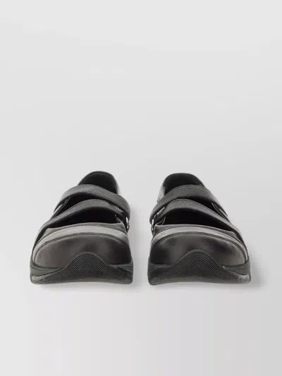 Our Legacy Cross Strap Round Toe Rubber Sole Sneaker