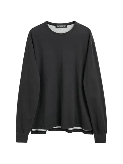Our Legacy Cruise Printed Sweatshirt In Black