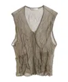 Our Legacy Crush Vest In Gray
