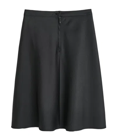Our Legacy Curtain High-rise Wool Skirt In Black