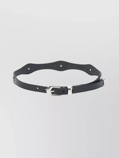 OUR LEGACY CURVED LEATHER BELT ADJUSTABLE LENGTH