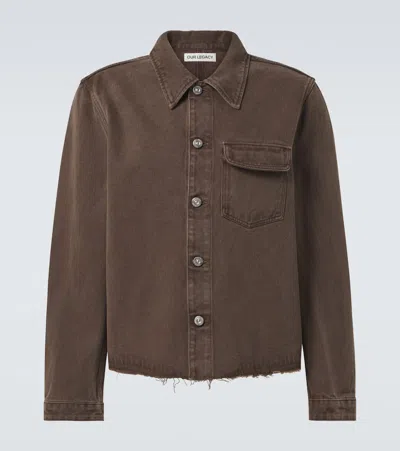 OUR LEGACY CUT REBIRTH DENIM JACKET