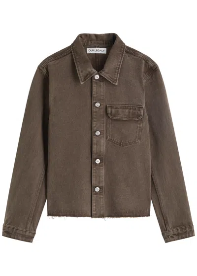 OUR LEGACY OUR LEGACY CUT REBIRTH DENIM JACKET