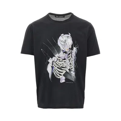 Our Legacy Graphic Crew Neck T Shirt Short Sleeves In Black