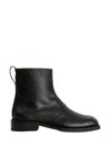 Our Legacy Daimono Boot Block Heel Square Toe Pull Tab In Black
