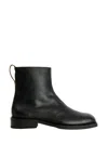 Our Legacy Daimono Boot Block Heel Square Toe Pull Tab In Black