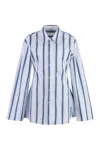 Our Legacy Daisy Striped Button-up Shirt In Blue