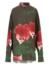 Our Legacy Floral Print Long Sleeve Casual Top In Brown