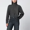 Our Legacy Dark Grey Cotton And Wool Blouse In Gray