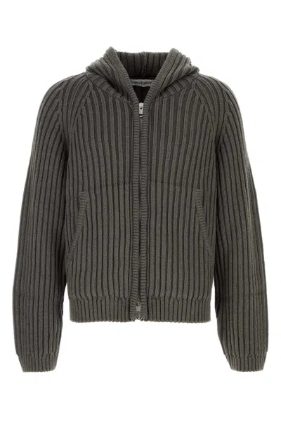 Our Legacy Dark Grey Wool Sweatshirt In Gray