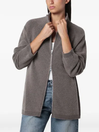 Our Legacy Dash Zip Cardigan In Brown