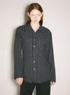 Our Legacy Navy Daisy Shirt In Grey