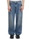 Our Legacy Mens Third Cut Relaxed Wide Leg Jeans