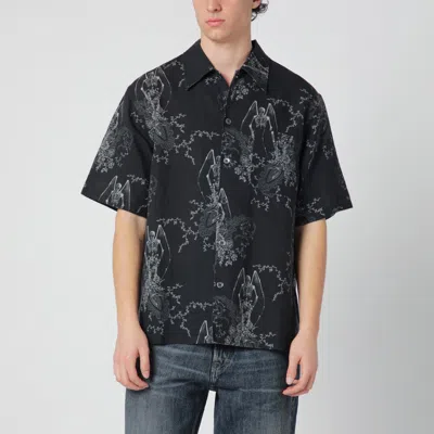 OUR LEGACY OUR LEGACY DEATH PAISLEY PRINT SHIRT IN COTTON AND LINEN