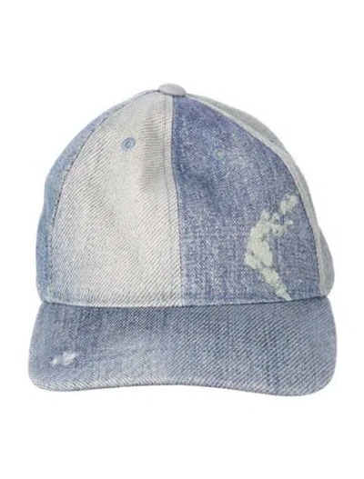 Pre-owned Our Legacy Denim Adjustable Baseball Hat In Blue
