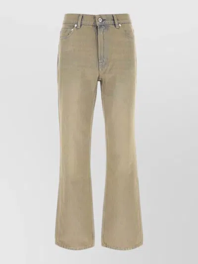 Our Legacy Denim Five Pocket Pant Contrast Stitching In Brown