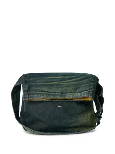Our Legacy Denim Messenger Bag In Blue