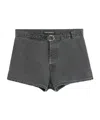 Our Legacy Gray Oyster Trunk Denim Shorts