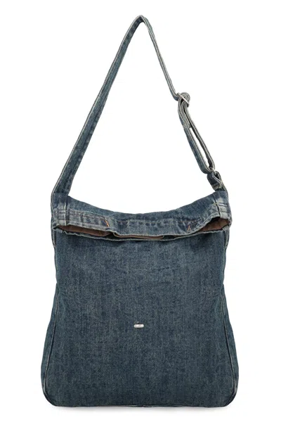 Our Legacy Denim Shoulder Bag In Blue
