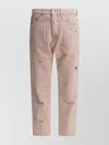 Our Legacy Denim Trousers With Belt Loops And Embroidered Pockets