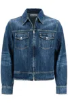 Our Legacy Blue Trucker Denim Jacket In Blue