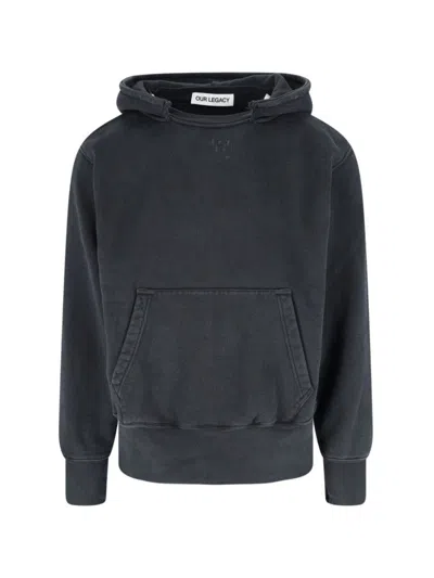 OUR LEGACY DESTROYED" HOODIE - GREY