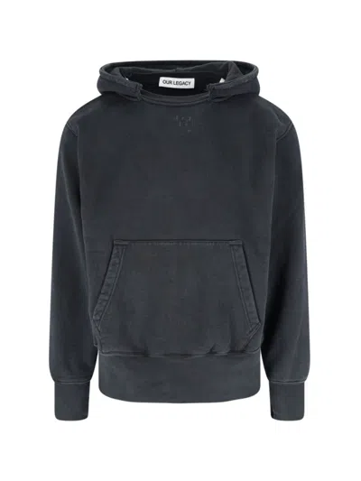OUR LEGACY OUR LEGACY "DESTROYED" HOODIE – GREY