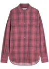 Our Legacy Relaxed Fit Plaid Shirt With Classic Collar And Button-down Front In Blue