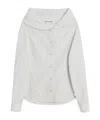 Our Legacy Diner Pinstripe Super Poplin In Gray