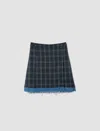 Our Legacy Sarong Check-pattern Skirt In Multicolore