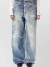 Our Legacy Wide Fit Digital Denim Print Trousers In Blue