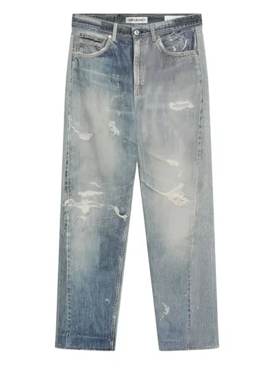 Our Legacy Distressed-effect Jeans In Blue