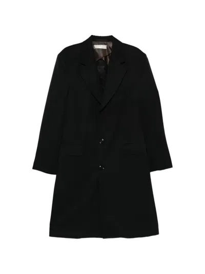 Our Legacy Dolphin Buttoned Coat In Black