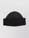 Our Legacy Dome Shaped Faux Leather Hat With Shearling In Black