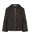Our Legacy Check-pattern Wool-blend Sweatshirt In Gray
